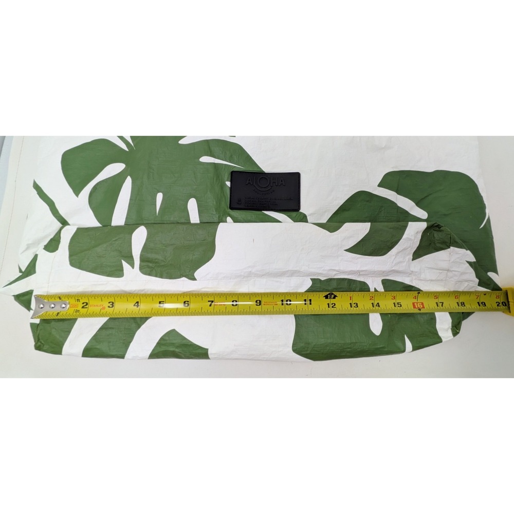 Aloha Collection Holo Holo Monstera Seaweed Rivera Sand Reversible Tote Bag READ - Picture 11 of 16